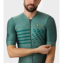 Веломайка мужская ALE MAGLIA MC / SS JERSEY PLAY PR-E VERDE FOGLIA/LEAF GREEN